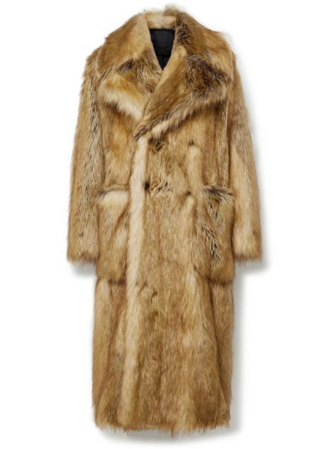 givenchy oversized faux fur coat